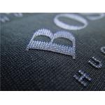 Durable Heat Transfer Garment Labels Brush Dots 3D Colorful Logo for sale