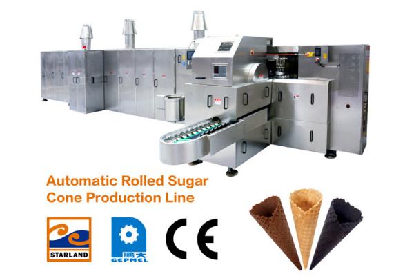 380V Ice Cream Cone Baking Machine with Double Layered Panel Door