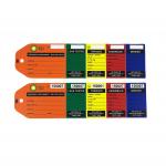 Custom Security  Tag Waterproof Resistant Tear  Safety Inspection Marking Labels  PVC  Management Tag for sale
