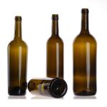 Wholesale Logo Clear Empty 750ml Glass Wine Bottles With Top Lid And Cover