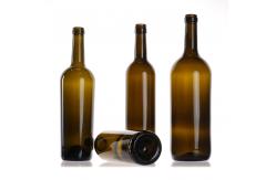 China Wholesale Logo Clear Empty 750ml Glass Wine Bottles With Top Lid And Cover supplier