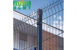China 3d Vertical Strip Fence Panels Pvc Rigid Privacy 3d Wire Mesh Fence Flange supplier