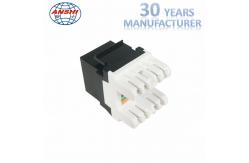 China Press Fit PC Material CAT6 RJ45 Tool Free Keystone Jack supplier