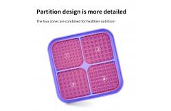 China Pet Bowls Silicone Slow Feeder LCD Display DogLicking Mat Dog Lick Pad Interactive supplier