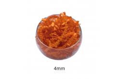 China 10g / Bag No Smell Glitter Orange Recycled Shredded Paper Crinkle Paper supplier