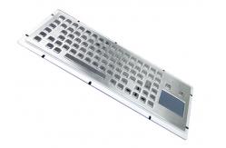 China Rugged Stainless Steel Industrial Keyboard With Mouse Touchpad supplier