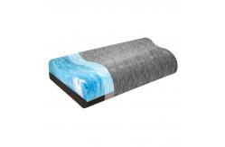 China Memory Foam Double Layer Pillow Contour Breathable Bamboo Charcoal supplier