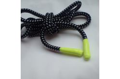 China Shiny Silicone Ends Polyester Fibers 90cm Braided Silk Cord supplier