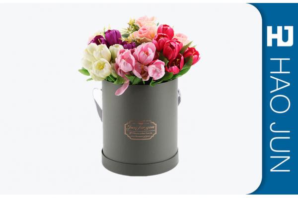 Customized Recycled Cardboard Paper High Grade Cardboard Round Flower Boxes