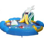 Hot Sales Giant Inflatable Shark Water Park, Inflatable On Land Pool Water Park for sale