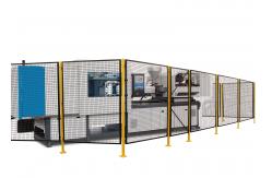 China Inline Palletizer Protector Machine Perimeter Guarding , Wire Machine Guard Fencing supplier