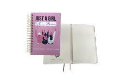 China A6 Hardcover Spiral Notebook Printing Exercise Book Printing OEM ODM supplier