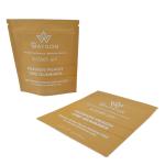 Wholesale Eco Friendly Biodegradable Kraft Paper Resealable Mylar Bags Digital Print PLA Smell Proof Bags with Logo for sale
