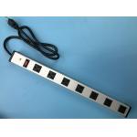 UL Certificated 7 US Outlet Power Bar With Switch Aluminium Alloy Shell for sale