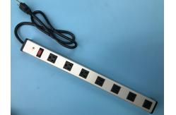 China UL Certificated 7 US Outlet Power Bar With Switch Aluminium Alloy Shell supplier