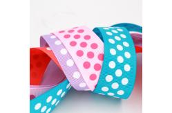 China logo dot printed ribbon silk screen supplier