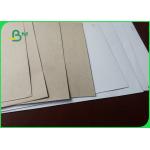 Waster Paper Pulp Recycled Coated Chromo Duplex Cardboard White / Grey for sale