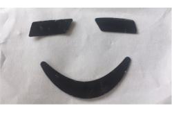 China Innocuous Black PTFE Plastic Sheet Double Sided Adhesive Mouse Slide Pads supplier