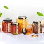 Transparent Glass Jam Jar Sealed Cans Lids With A Plastisol Liner Customized