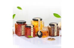 China Transparent Glass Jam Jar Sealed Cans Lids With A Plastisol Liner Customized supplier