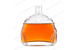 China 750ml 700ml 500ml Classic Transparent Rum Whiskey Pine Spirits in Irregular Frame Bottles supplier
