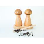 Refillable Wooden Salt And Pepper Grinders Sustainable Wood Durable for sale