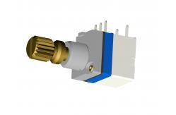 China 9mm Sealed Absolute Rotary Shaft Encoder Metal Shaft With Push Switch supplier