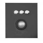Waterproof Black Stainless Steel Trackball Pointing Device ESD Safe Operation for sale