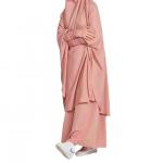 Arab Malay Abaya Women Turkey Robe Muslim Prayer Dress Solid Color Plus-Size for sale