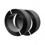 Black Steel PP PET Strap Plastic Packaging Strip 1910 Embossed Tape for sale