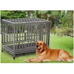 Horizontal Sliding Folding Dog Crate Stainless Steel for sale
