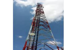 China Customizable 3 Leg Lattice Telecommunication Tower For High Altitude Signal Transmission supplier