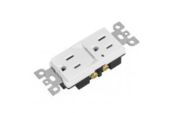 China Warm White Night Light Socket Plug In 15A 125V AC 60Hz supplier
