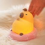 Capybara Night Light For Kids 16 Color Changing Kids Night Light For Kids Room Portable Battery Baby Feeding Night Light for sale