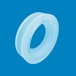Frosted Fused Silica Quartz Flange High Chemical Purity Long Service Life for sale