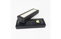China 3 Pack Jars Black Paper Packaging Box With Widow supplier