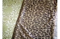 China Fashionable Metallic Mesh Fabric / Leopard Aluminum Sequin Fabric CE Approved supplier