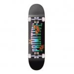 Primitive Skateboarding Collegiate Butterfly Black Mini Complete Skateboard - 7.3 x 28.9 for sale