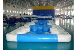 China Water Proof Fiesta Inflatable Floating Island , Family Inflatable Boat supplier