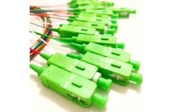 China FTTH 2x16 PVC Fiber Optic PLC Splitter With Sc / Apc Connector supplier