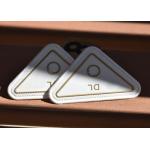 White Eco Friendly TPU Printed Label Customised Gold Logo For Garments for sale