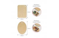 China Personalized Sublimation Wood Keychain Blank Wooden Keyring Plywood Keychain supplier