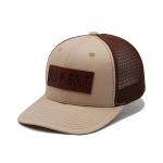 Customized High Grade Mesh Trucker Cap Leather Patch Baseball Cap for sale