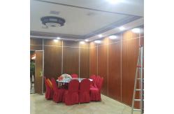 China Banquet Hall Sliding Folding Acoustic Partition Wall Panel Weight 25-35 KG supplier