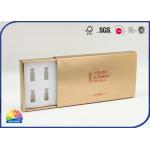 Stamping Logo Cosmetic Drawer Paper Box Lyophilized Powder Gloss Gift Packaging Set for sale