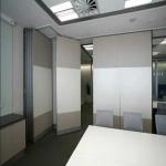 Top Hanging 65mm Melamine Surface Office Partition Wall / Acoustic Movable Walls for sale