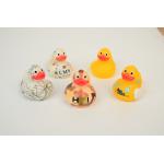 Professional OEM floating duck with metal weighted duck embossed custom duck toy