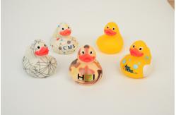 China Professional OEM floating duck with metal weighted duck embossed custom duck toy supplier