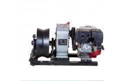 China 50KN Power Construction Gas Engine Powered Winch , 5 Ton Threading Machine supplier
