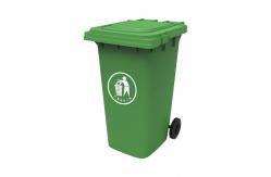 China 240 liter waste plastic bin trash can with pedal  mobile waste bin supplier